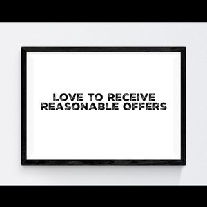 Reasonable Offers will always be considered